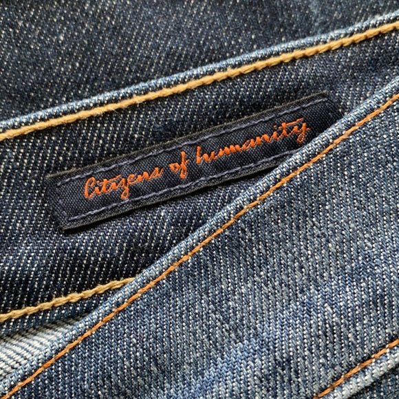 Citizens of Humanity Kelly #063 Stretch Low Waist Cropped Jeans Size 30 - Picture 8 of 11